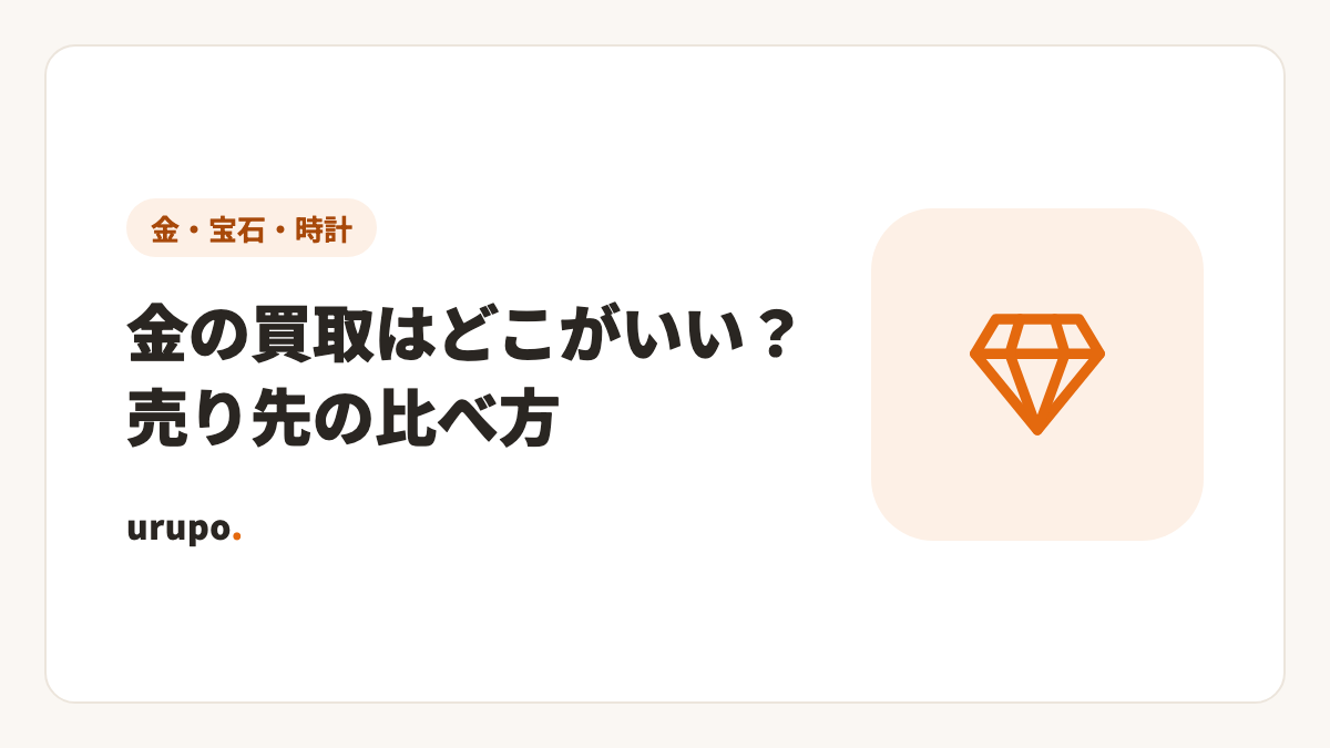 金の買取はどこがいい