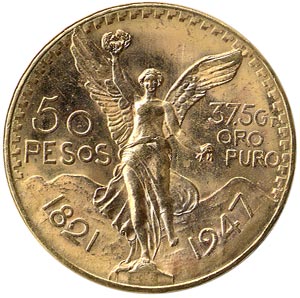 メキシコ 50ペソ 金貨